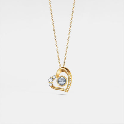 Personalized Heart Photo Necklace