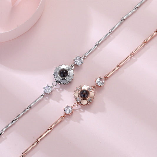 Rose Photo Bracelet