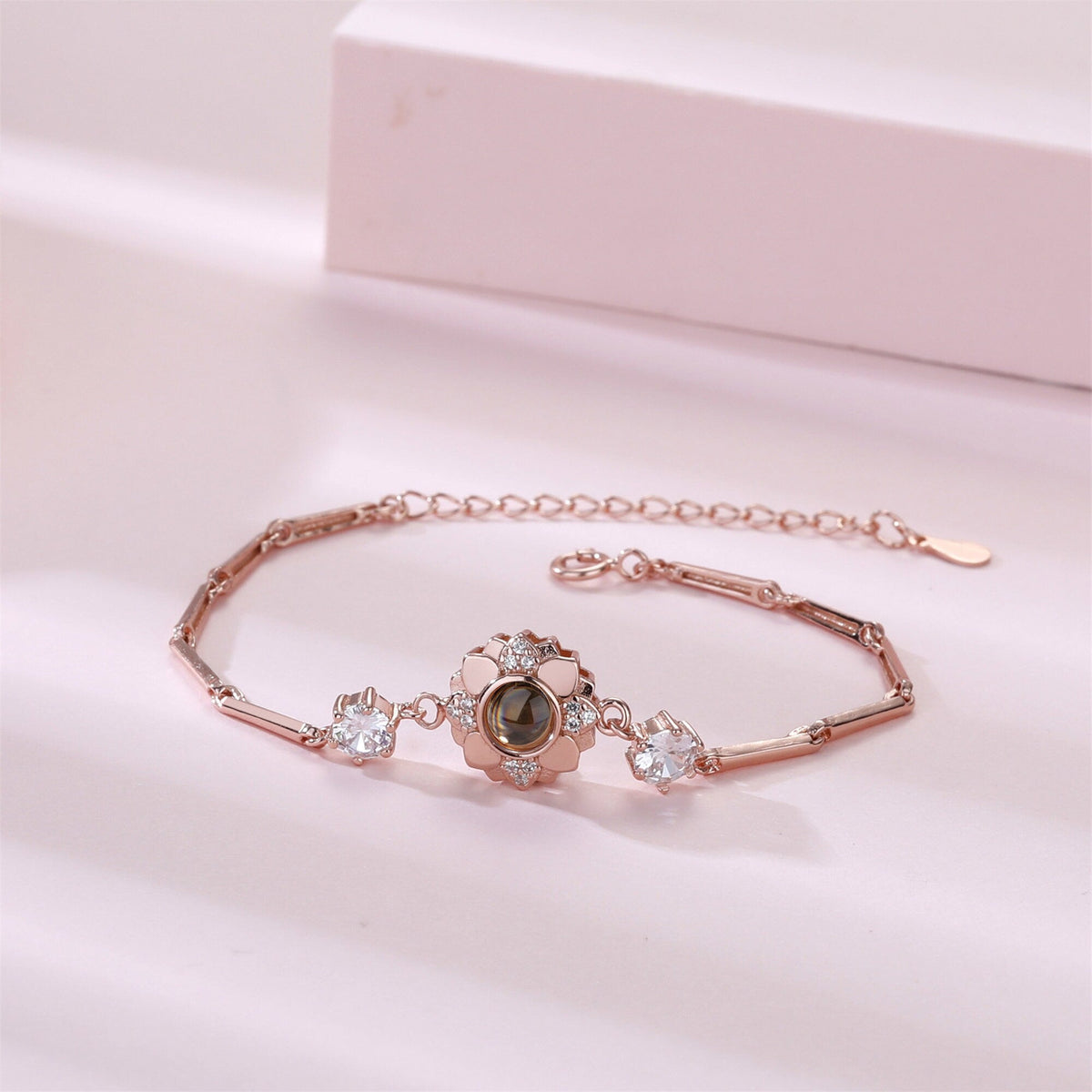 Rose Photo Bracelet