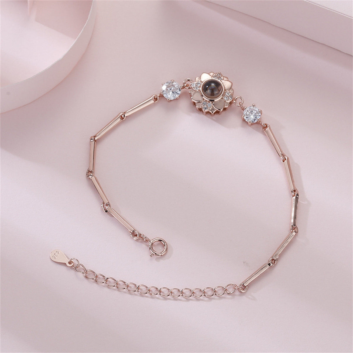 Rose Photo Bracelet
