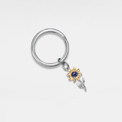 Sunflower Photo Keyring