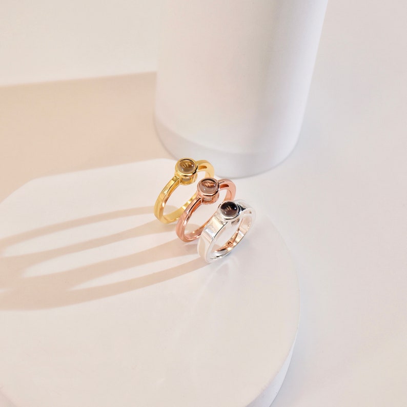 Couple Photo Projection Ring