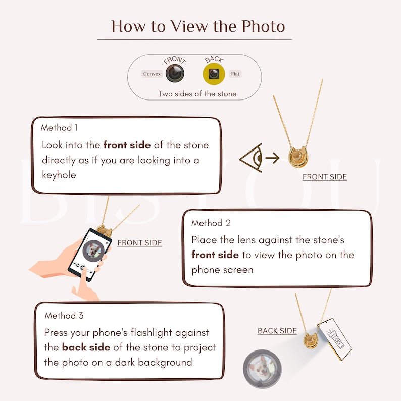 Custom Photo Projection Bar Pendant
