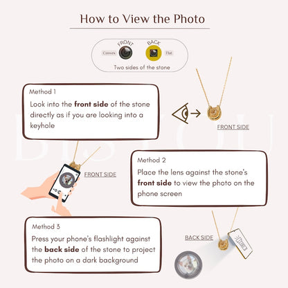 Custom Photo Projection Bar Pendant