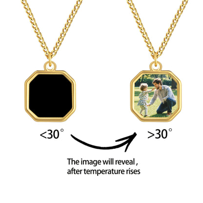 Heat-Activated Photo Necklace - Magic Photo Necklace
